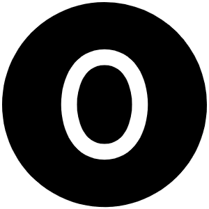 Number Circle Zero Fill Icon from Phosphor Fill Set