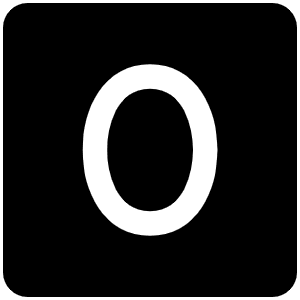 Number Square Zero Fill Icon from Phosphor Fill Set