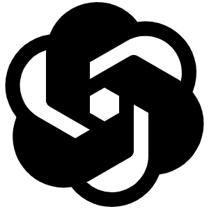 Open Ai Logo Fill Icon from Phosphor Fill Set