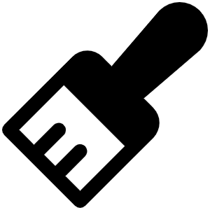 Paint Brush Household Fill Icon from Phosphor Fill Set