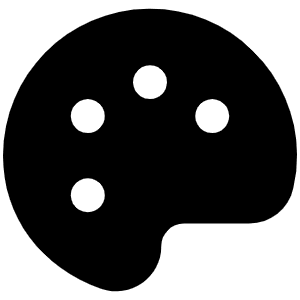 Palette Fill Icon from Phosphor Fill Set