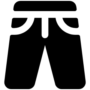 Pants Fill Icon from Phosphor Fill Set