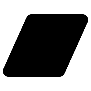 Parallelogram Fill Icon from Phosphor Fill Set