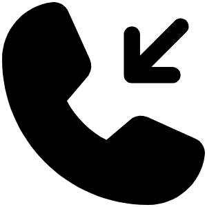Phone Incoming Fill Icon from Phosphor Fill Set