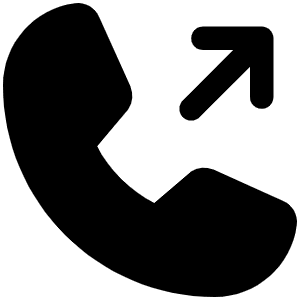 Phone Outgoing Fill Icon from Phosphor Fill Set