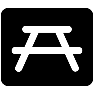 Picnic Table Fill Icon from Phosphor Fill Set
