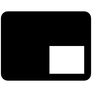 Picture In Picture Fill Icon from Phosphor Fill Set