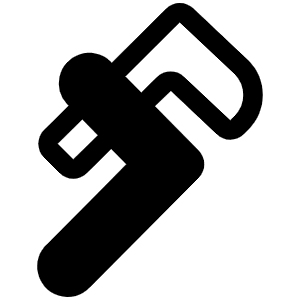 Pipe Wrench Fill Icon from Phosphor Fill Set