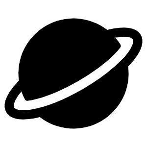 Planet Fill Icon from Phosphor Fill Set