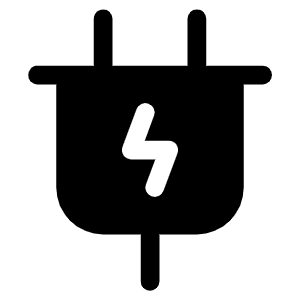 Plug Charging Fill Icon from Phosphor Fill Set