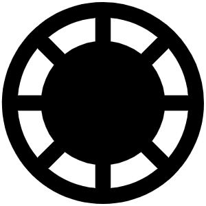 Poker Chip Fill Icon from Phosphor Fill Set