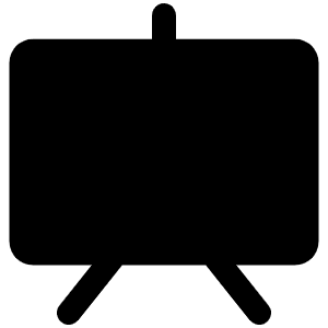 Presentation Fill Icon from Phosphor Fill Set