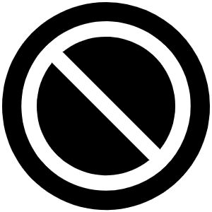 Prohibit Fill Icon from Phosphor Fill Set