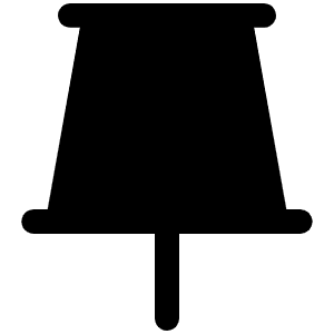Push Pin Simple Fill Icon from Phosphor Fill Set