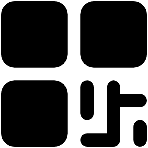Qr Code Fill Icon from Phosphor Fill Set