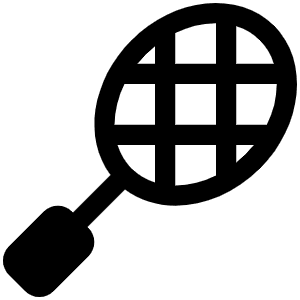 Racquet Fill Icon from Phosphor Fill Set