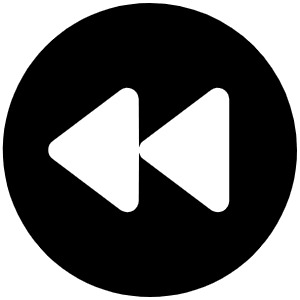 Rewind Circle Fill Icon from Phosphor Fill Set