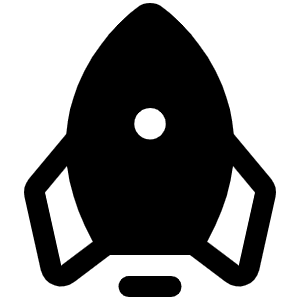 Rocket Fill Icon from Phosphor Fill Set