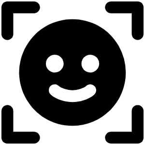 Scan Smiley Fill Icon from Phosphor Fill Set