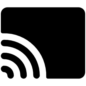 Screencast Fill Icon from Phosphor Fill Set