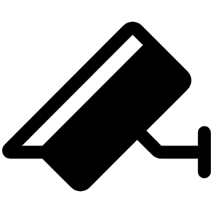 Security Camera Fill Icon from Phosphor Fill Set