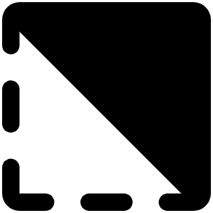 Selection Inverse Fill Icon from Phosphor Fill Set