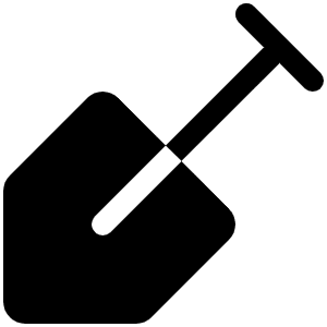 Shovel Fill Icon from Phosphor Fill Set