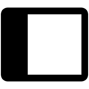 Sidebar Simple Fill Icon from Phosphor Fill Set