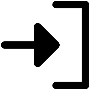 Sign In Fill Icon from Phosphor Fill Set