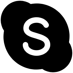 Skype Logo Fill Icon from Phosphor Fill Set