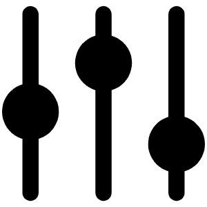 Sliders Fill Icon from Phosphor Fill Set