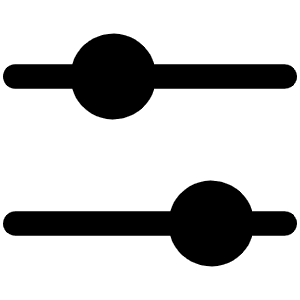 Sliders Horizontal Fill Icon from Phosphor Fill Set