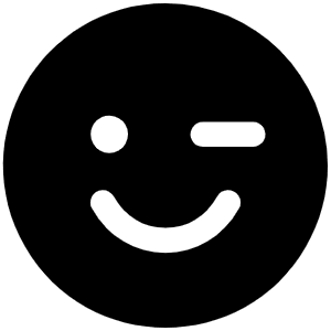 Smiley Wink Fill Icon from Phosphor Fill Set