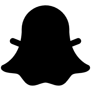 Snapchat Logo Fill Icon from Phosphor Fill Set