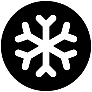 Snowflake Fill Icon from Phosphor Fill Set