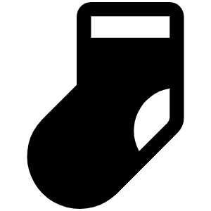 Sock Fill Icon from Phosphor Fill Set