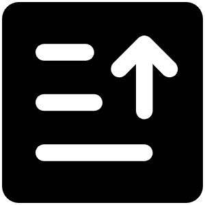 Sort Descending Fill Icon from Phosphor Fill Set