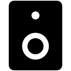 Speaker Hifi Fill Icon from Phosphor Fill Set