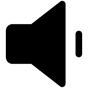 Speaker Simple Low Fill Icon from Phosphor Fill Set