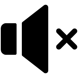 Speaker X Fill Icon from Phosphor Fill Set