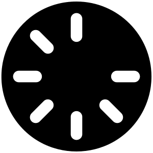 Spinner Gap Fill Icon from Phosphor Fill Set