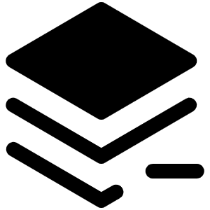 Stack Minus Fill Icon from Phosphor Fill Set