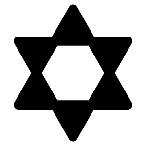 Star Of David Fill Icon from Phosphor Fill Set