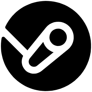 Steam Logo Fill Icon from Phosphor Fill Set