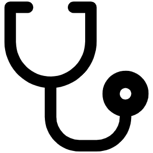Stethoscope Fill Icon from Phosphor Fill Set