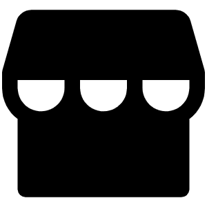 Storefront Fill Icon from Phosphor Fill Set