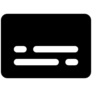 Subtitles Fill Icon from Phosphor Fill Set