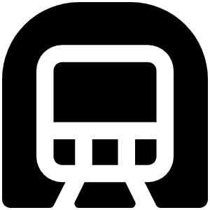 Subway Fill Icon from Phosphor Fill Set