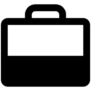 Suitcase Simple Fill Icon from Phosphor Fill Set