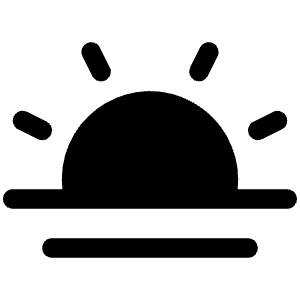 Sun Horizon Fill Icon from Phosphor Fill Set